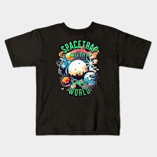 Spacetrap Out of this WORLD designs. Kids T-Shirt